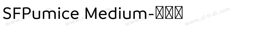SFPumice Medium字体转换